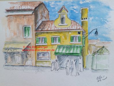 Gelbes Haus In Burano